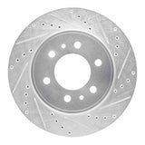 Dynamic Friction 2009 Ford F-150 4WD Front Right Drilled & Slotted Silver Brake Rotor by Dynamic Friction Company 631-54215R