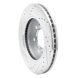 Dynamic Friction 2009 Ford F-150 4WD Front Right Drilled & Slotted Silver Brake Rotor by Dynamic Friction Company 631-54215R