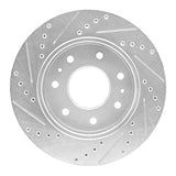 R1 Concepts 09-09 Ford F-150 4WD Front Right Drilled & Slotted Silver Brake Rotor by R1 Concepts RNC-631-54216R