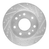 R1 Concepts 09-09 Ford F-150 4WD Front Right Drilled & Slotted Silver Brake Rotor by R1 Concepts RNC-631-54216R
