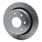 Dynamic Friction 2012-2014 Ford F-150 4WD Rear Left Drilled & Slotted Silver Brake Rotor by Dynamic Friction Company 631-54218L