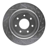 Dynamic Friction 2012-2014 Ford F-150 4WD Rear Left Drilled & Slotted Silver Brake Rotor by Dynamic Friction Company 631-54218L