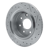 Dynamic Friction 2012-2014 Ford F-150 4WD Rear Left Drilled & Slotted Silver Brake Rotor by Dynamic Friction Company 631-54218L