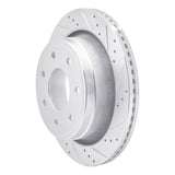 Dynamic Friction 2012-2014 Ford F-150 RWD Rear Right Drilled & Slotted Silver Brake Rotor by Dynamic Friction Company 631-54218R