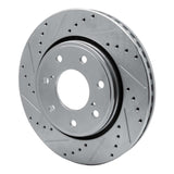Dynamic Friction 2010-2014 Ford F-150 RWD Front Left Drilled & Slotted Silver Brake Rotor by Dynamic Friction Company 631-54219L