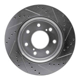 Dynamic Friction 2010-2014 Ford F-150 RWD Front Left Drilled & Slotted Silver Brake Rotor by Dynamic Friction Company 631-54219L