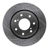 Dynamic Friction 2010-2014 Ford F-150 RWD Front Left Drilled & Slotted Silver Brake Rotor by Dynamic Friction Company 631-54219L