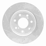 Dynamic Friction 2010-2014 Ford F-150 RWD Front Right Drilled & Slotted Silver Brake Rotor by Dynamic Friction Company 631-54219R