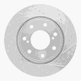Dynamic Friction 2010-2014 Ford F-150 RWD Front Right Drilled & Slotted Silver Brake Rotor by Dynamic Friction Company 631-54219R