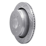 Dynamic Friction 2012-2020 Ford F-150 4WD Rear Left Drilled & Slotted Silver Brake Rotor by Dynamic Friction Company 631-54220L