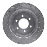 Dynamic Friction 2012-2020 Ford F-150 4WD Rear Left Drilled & Slotted Silver Brake Rotor by Dynamic Friction Company 631-54220L