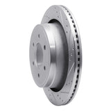 Dynamic Friction 2012-2020 Ford F-150 RWD Rear Right Drilled & Slotted Silver Brake Rotor by Dynamic Friction Company 631-54220R