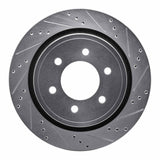 Dynamic Friction 2012-2020 Ford F-150 RWD Rear Right Drilled & Slotted Silver Brake Rotor by Dynamic Friction Company 631-54220R
