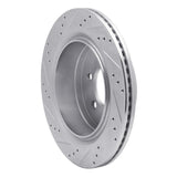 Dynamic Friction 2012-2020 Ford F-150 RWD Rear Right Drilled & Slotted Silver Brake Rotor by Dynamic Friction Company 631-54220R