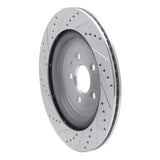 Dynamic Friction 2013-2019 Ford Flex Rear Right Drilled & Slotted Silver Brake Rotor by Dynamic Friction Company 631-54222R