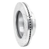 Dynamic Friction 2012-2025 Ford F-250 4WD (Super Duty) Front Right Drilled & Slotted Silver Brake Rotor by Dynamic Friction Company 631-54223R