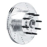 Dynamic Friction 2011-2025 Ford F-250 2WD (Super Duty) Front Right Drilled & Slotted Silver Brake Rotor by Dynamic Friction Company 631-54224R