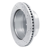 Dynamic Friction 2011-2022 Ford F-450 Super Duty Rear Left Drilled & Slotted Silver Brake Rotor by Dynamic Friction Company 631-54225L