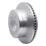 Dynamic Friction 2011-2022 Ford F-450 Super Duty Rear Right Drilled & Slotted Silver Brake Rotor by Dynamic Friction Company 631-54225R