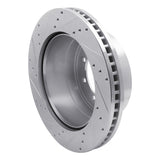 Dynamic Friction 2011-2022 Ford F-450 Super Duty Rear Right Drilled & Slotted Silver Brake Rotor by Dynamic Friction Company 631-54225R