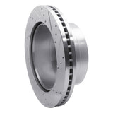 Dynamic Friction 2011-2022 Ford F-250 4WD (Super Duty) Rear Left Drilled & Slotted Silver Brake Rotor by Dynamic Friction Company 631-54227L
