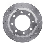 Dynamic Friction 2011-2022 Ford F-350 Super Duty 4WD Rear Right Drilled & Slotted Silver Brake Rotor by Dynamic Friction Company 631-54227R