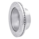 Dynamic Friction 2011-2022 Ford F-350 Super Duty 4WD Rear Right Drilled & Slotted Silver Brake Rotor by Dynamic Friction Company 631-54227R