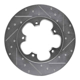 Dynamic Friction 2015-2025 Ford Transit-350/SRW Rear Left Drilled & Slotted Silver Brake Rotor by Dynamic Friction Company 631-54228L
