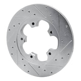 Dynamic Friction 2015-2025 Ford Transit-350/SRW Rear Left Drilled & Slotted Silver Brake Rotor by Dynamic Friction Company 631-54228L