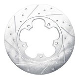 R1 Concepts 15-25 Ford Transit-150 Rear Right Drilled & Slotted Silver Brake Rotor by R1 Concepts RNC-631-54228R