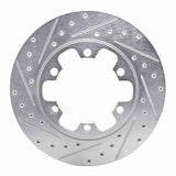 R1 Concepts 15-25 Ford Transit-350 HD/DRW Rear Left Drilled & Slotted Silver Brake Rotor by R1 Concepts RNC-631-54229L