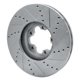 Dynamic Friction 2015-2025 Ford Transit-350 HD/DRW Front Left Drilled & Slotted Silver Brake Rotor by Dynamic Friction Company 631-54230L