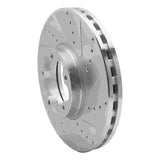 Dynamic Friction 2015-2025 Ford Transit-350 HD/DRW Front Right Drilled & Slotted Silver Brake Rotor by Dynamic Friction Company 631-54230R