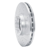 Dynamic Friction 2014-2019 Ford Transit-350/SRW Front Right Drilled & Slotted Silver Brake Rotor by Dynamic Friction Company 631-54232R