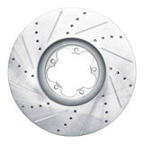 Dynamic Friction 2014-2019 Ford Transit-350/SRW Front Right Drilled & Slotted Silver Brake Rotor by Dynamic Friction Company 631-54232R