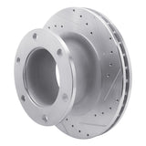 R1 Concepts 1983-1999 Ford LN600 Short Conventional (w/Front Rotors) Front Right Drill/Slot Silver Brake Rotor by R1 Concepts 631-54244R