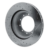 R1 Concepts 1973-2024 Beaver Motorcoach Contessa Rear Left/Front Left Left Drill & Slot Silver Brake Rotor