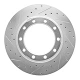 R1 Concepts 1973-2024 Beaver Motorcoach Contessa Rear Right/Front Right Drilled & Slotted Silver Brake Rotor by R1 Concepts 631-54255R