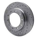R1 Concepts 1989-2024 Beaver Motorcoach Contessa Front Left/Rear Left Left Drill & Slot Silver Brake Rotor by R1 Concepts 631-54256L