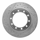 R1 Concepts 1989-2024 Beaver Motorcoach Contessa Front Left/Rear Left Left Drill & Slot Silver Brake Rotor by R1 Concepts 631-54256L
