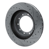 R1 Concepts 1989-2024 Beaver Motorcoach Contessa Front Left/Rear Left Left Drill & Slot Silver Brake Rotor by R1 Concepts 631-54256L