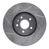 R1 Concepts 13-20 Ford Special SERVICE POLICE Sedan Front Right Drilled & Slotted Silver Brake Rotor by R1 Concepts RNC-631-54259R