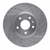 R1 Concepts 13-20 Ford Special SERVICE POLICE Sedan Front Right Drilled & Slotted Silver Brake Rotor by R1 Concepts RNC-631-54259R