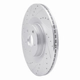 Dynamic Friction 2016-2018 Ford Focus Front Left Drilled & Slotted Silver Brake Rotor by Dynamic Friction Company 631-54261L