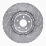Dynamic Friction 2016-2018 Ford Focus Front Left Drilled & Slotted Silver Brake Rotor by Dynamic Friction Company 631-54261L