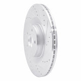 Dynamic Friction 2016-2018 Ford Focus Front Right Drilled & Slotted Silver Brake Rotor by Dynamic Friction Company 631-54261R