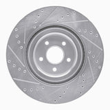 Dynamic Friction 2016-2018 Ford Focus Front Right Drilled & Slotted Silver Brake Rotor by Dynamic Friction Company 631-54261R