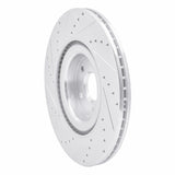 Dynamic Friction 2016-2018 Ford Focus Front Right Drilled & Slotted Silver Brake Rotor by Dynamic Friction Company 631-54261R