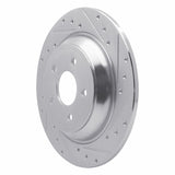 Dynamic Friction 2016-2025 Ford Escape Rear Right Drilled & Slotted Silver Brake Rotor by Dynamic Friction Company 631-54262R