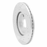 Dynamic Friction 2018-2022 Ford EcoSport Front Right Drilled & Slotted Silver Brake Rotor by Dynamic Friction Company 631-54268R